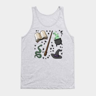 Magic Wizard Star Pattern Digital Illustration Tank Top